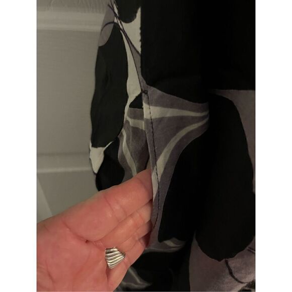 Monsoon Sleeveless Shift Dress. Circle pattern. Size 10 - Picture 7 of 8